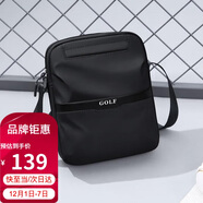 高爾夫（GOLF）單肩包男士休閑斜挎包男防潑水牛津布學(xué)生隨身小挎包輕便手機包