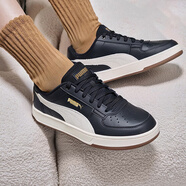 彪馬（PUMA）板鞋男鞋女鞋 冬季新款Caven 2.0運動(dòng)鞋耐磨復古情侶低幫休閑鞋子 黑色-暖白-金色LOGO-主推款 37 (內長(cháng)230mm)