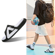 匹克（PEAK）匹克態(tài)極拖鞋夏季戶(hù)外休閑防滑籃球運動(dòng)拖鞋沙灘情侶涼拖鞋男女款 黑色/大白（男款） 43