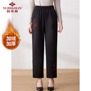 俞兆林中老年女裝冬裝加絨褲媽媽裝加厚休閑褲奶奶老人保暖褲 Y244K3033