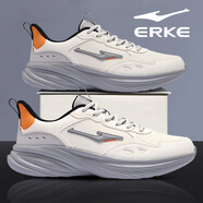 鴻星爾克男鞋加絨運動(dòng)鞋男2026新款冬季棉鞋輕便軟底跑步鞋緩震休閑鞋子男 3295白云霧灰(皮面) 39 官方直發(fā)