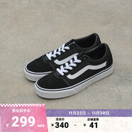 VANS范斯官方 Ward經(jīng)典黑個(gè)性街頭復古男鞋板鞋 黑色 46