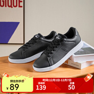 361°男運動(dòng)板鞋耐磨防滑新款低幫情侶運動(dòng)鞋潮流小白鞋 曜石黑/361度白 44