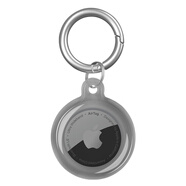 大予一（Greater than one）適用于蘋(píng)果AirTag保護套透明全包防摔跟蹤器保護殼防丟耐臟airtags鑰匙扣軟套iphone軟殼貓狗寵物 【透黑】airtag保護套