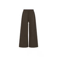 美洋（MEIYANG）厚皮衛褲 出門(mén)省心褲 抽繩束腳闊腿褲【小70】顯瘦休閑秋季新款 棕色加長(cháng)版 M