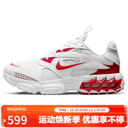 耐克NIKE女子 休閑鞋 透氣 ZOOM AIR FIRE 運動(dòng)鞋 CW3876-101白紅37.5