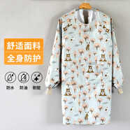 京惠思創(chuàng  ) 韓版時(shí)尚圍裙【防污 防油 長(cháng)袖】卡通圖案廚房圍裙女家用長(cháng)袖