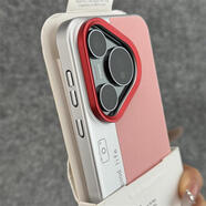 華為（HUAWEI）【品質(zhì)原裝】新款感小眾個(gè)性秒變相機適用華為Pura70pro+手機殼p8 【粉色】相機_條紋拼接 小米_14_Ultra