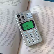 TKHE電鍍銀創(chuàng  )意復古諾基亞手機殼適用于蘋(píng)果17promax手機殼iPhone15硅膠軟殼 復古諾基亞 iPhone17Pro