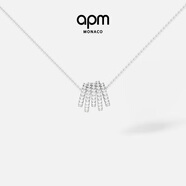 APM Monaco多圈小蠻腰銀項鏈頸鎖骨毛衣鏈吊墜時(shí)尚禮物送女友毛衣鏈