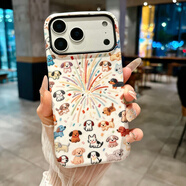 狼屋適用蘋(píng)果17ProMax菲林二合一手機殼煙花可愛(ài)小狗小貓iphone16pro創(chuàng  )意小眾Air精孔全包防摔保護套 二合一菲林殼-煙花小狗 iPhone 17