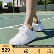 斐樂(lè )（FILA）官方女鞋圓盾板鞋2025年夏季新款鞋子透氣運動(dòng)鞋休閑鞋 斐樂(lè )白-WT 36.5