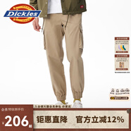 dickies休閑褲 男女同款新復古回潮印花多口袋束口工裝褲百搭8 沙色 28