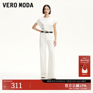 VEROMODA【超模褲】牛仔褲女2025新款原色高腰神褲直筒喇叭褲女褲子 白牛仔-批次1 2XL
