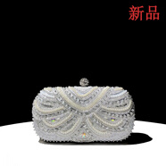 CALCULAT&KEENCK2025新款手拿包宴會(huì )名媛手抓包禮服包包旗袍包鑲鉆晚宴包小手包 七夕情人節禮物包包銀色單面釘珠