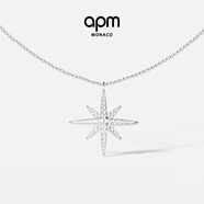 APM Monaco[楊紫同款]六芒星項鏈女生設計感時(shí)尚飾品送女友生日禮物毛衣鏈 單顆六芒星項鏈
