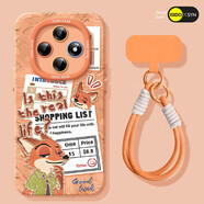 艾思度（iSido）朱迪尼克適用oppoa6pro手機殼2025瘋狂動(dòng)物城新款A6保護套A5軟硅 【油畫(huà)尼克-星宇橙+手腕掛繩】硅膠軟殼 鏡頭全包 OPPO A57