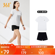 361°跑步運動(dòng)套裝女士夏季衣服新款速干短袖短褲兩件套662524001H-1