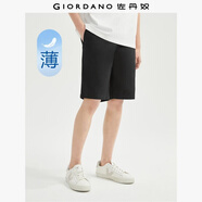 佐丹奴短褲男純棉梭織褲子抽繩松緊腰薄款休閑五分褲01104339