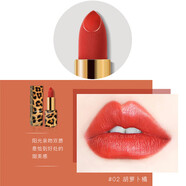 Hold live豹紋質(zhì)感口紅絲絨霧面保濕滋潤不沾杯不易脫妝唇膏hl294 102#胡蘿卜橘