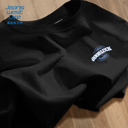 JEANSWEST LIFE真維斯短袖T恤男士純棉透氣夏季男女款半袖體恤青少年寬松五分袖