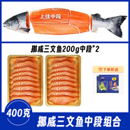 崇鮮挪威冰鮮三文魚(yú)刺身（大西洋鮭）即食 生魚(yú)片鮭魚(yú)切片年貨禮盒 挪威三文魚(yú)肉 400g （切片