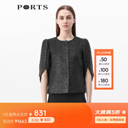 PORTS寶姿女裝 秋冬新品中袖短夾克LA9J015GFF025 黑色 2