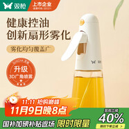 雙槍定量噴油壺 玻璃油壺罐食用油噴霧調(diào)料瓶油噴壺200mL