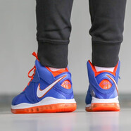 耐克（NIKE）籃球鞋男鞋秋冬季新款運動(dòng)訓練實(shí)戰比賽防滑緩震士兵戰士運動(dòng)鞋 CV1750-400藍橙 詹姆斯8 41