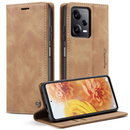 CaseMe適用紅米Note13pro防摔手機殼小米13復古保護套紅米14C 棕色 紅米Note145G/小米PocoM7pro5G