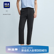 HLA海瀾之家休閑褲25春新輕商務(wù)經(jīng)典系列合體休閑褲子男 黑色21 32 175/82A 推薦127~134斤