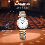 浪琴（LONGINES）瑞士手表 嘉嵐系列 石英鋼帶女表 L42091977