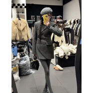 京東嚴選小眾法式設計感黑色毛呢西裝裙小個(gè)子短裙漂亮獨特連衣裙 灰色連衣裙 S S