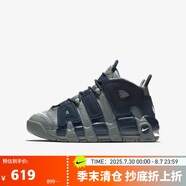 耐克（NIKE）男女鞋AIR more復(fù)古氣墊減震運(yùn)動鞋籃球鞋415082-009 黑色  39 