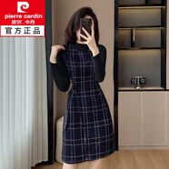 皮爾卡丹（pierre cardin）毛呢背心裙套裝女2025年秋冬新款洋氣減齡中長(cháng)款打底連衣裙套裝女 背心裙【單件裙子】 2XL 【125-135斤】