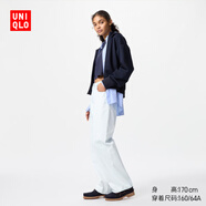 優(yōu)衣庫女裝寬松直筒牛仔褲/水洗產(chǎn)品/闊感褲474934 479001 474934/60淺藍色 34 /175/86A