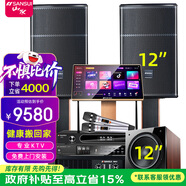 山水（SANSUI）PK09家庭專(zhuān)業(yè)電視K歌卡拉OK音響全套SQ12大功率KTV舞臺會(huì )議會(huì )所宴會(huì )廳點(diǎn)唱機家用影院卡包音箱套裝 SQ12音響+2T點(diǎn)歌機+12吋低音炮