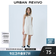 UR2025夏季新款女裝法式多系帶無(wú)袖連衣裙UYY750053 本白 (袖口偏大) XL