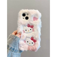 藍彩何毛茸茸kitty貓適用于蘋(píng)果x手機殼xr毛絨鏈條xsmax秋冬iPhone7網(wǎng)紅超火i8plus小眾時(shí)尚6p可愛(ài)5代4s 毛茸茸T兩只貓-無(wú)鏈條 iPhoneXSMax