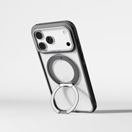 zoyu適用蘋(píng)果iPhone17ProMax手機殼16Promax支點(diǎn)殼轉軸17air帶支架17pro磁吸MagSafe充電16pro全包防摔 黑色 iPhone 16 Pro