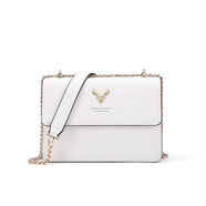 LOLLIPOPS2025新款斜挎包女輕奢鹿頭百搭真皮單肩包煉條包生日禮物感包 典雅金米白色+限定禮盒