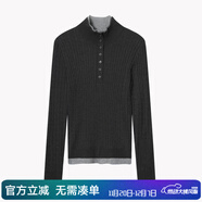 THE SEA LIFE【可機洗48支羊毛衫】歐海一生25冬撞色假兩件絞花針織衫女220036 暮云灰 L