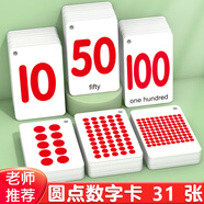 艾杰普（JEPPE）數字圓點(diǎn)卡片0-20加減乘除撕不爛寶寶認知卡玩具男女孩3-6歲禮物