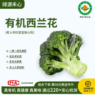 綠源禾心有機西蘭花新鮮綠花椰菜西藍花涼拌沙拉輔食材自然健康無(wú)農殘蔬菜 三斤