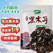 十月稻田 東北黑木耳 500g 菌菇  黑龍江東寧特產(chǎn) 肉厚無(wú)根 火鍋煲湯炒菜