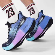 安德詹姆斯碳板跑步鞋男女款夏季網(wǎng)面透氣軟底運動(dòng)鞋超輕初中學(xué)生跑鞋男 黑蘭5 39