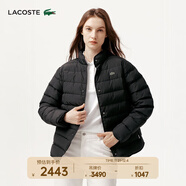 LACOSTE法國鱷魚(yú)女裝秋冬時(shí)尚潮流立領(lǐng)短款外套羽絨服女|BF5482 031/黑色 L 40/170