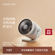 OIDIRE（偶點(diǎn)）負離子電風(fēng)扇 小風(fēng)扇迷你usb小風(fēng)扇桌面電扇小電風(fēng)扇臺式臺扇便攜桌面扇辦公充電桌面風(fēng)扇 椰白色-無(wú)負離子-夏日款（三檔可選）