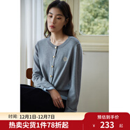 獨束大碼女裝學(xué)院風(fēng)撞色假兩件針織衫女春裝新款經(jīng)典圓領(lǐng)學(xué)院風(fēng) 城堡灰 4XL (尺碼：6)