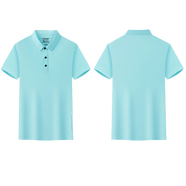 潮思匯冰絲工作服polo衫定制T恤印logo夏裝男速干團建聚會(huì )工裝短袖訂制 高彈柔軟冰絲淺藍 主圖款 M 聯(lián)系客服 量大